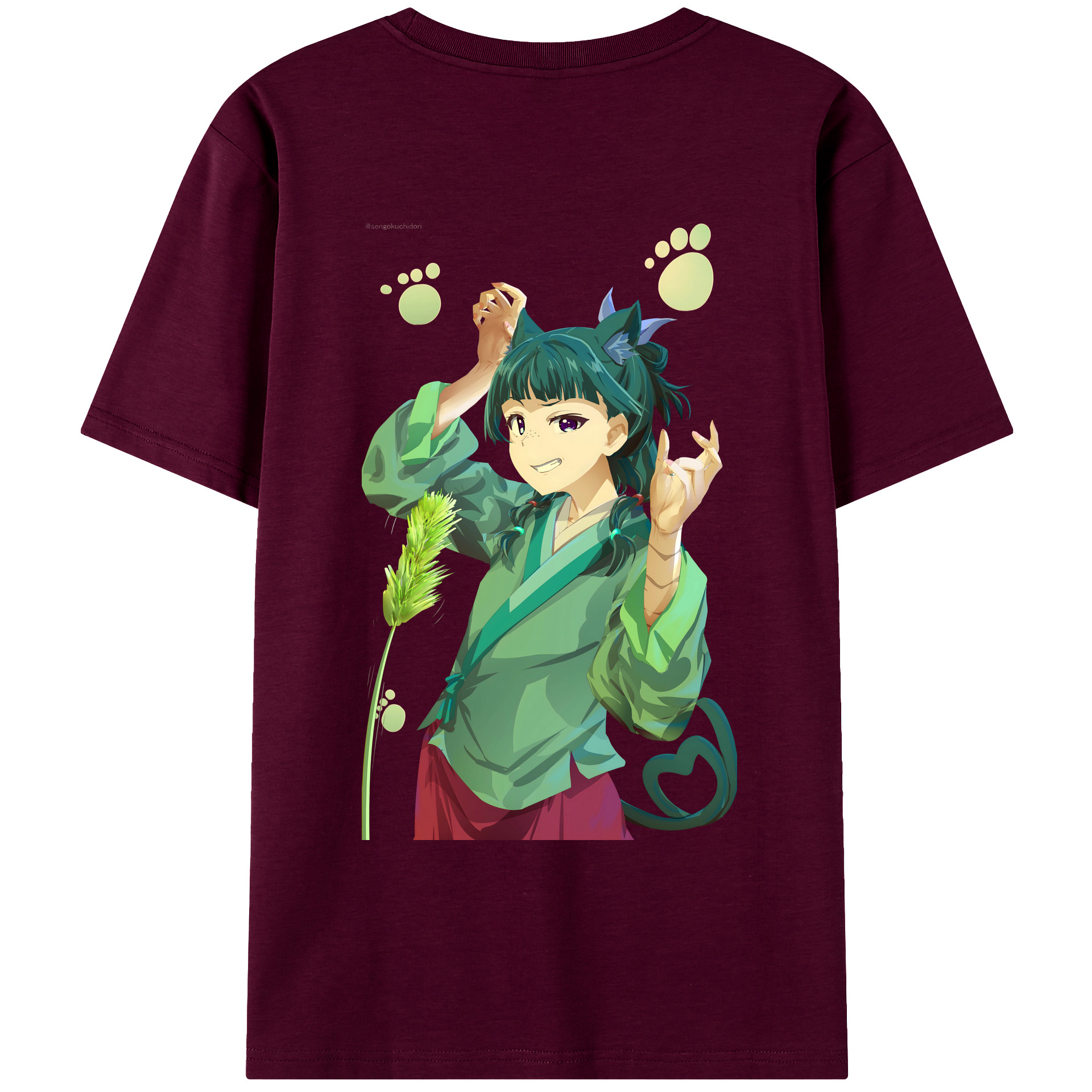 （画像用） 薬屋のひとりごと The Apothecary Diaries レディース半袖Tシャツ(バックプリント)
